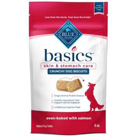 Blue Buffalo Basics Crunchy Dog Biscuits for Skin & Stomach Care, Limited Ingredient Diet - Image 2